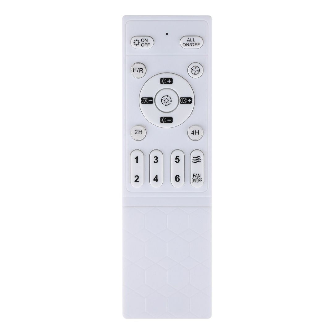 Sayulita White & Black LED Ceiling Fan Light