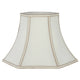 Lyla 40cm Bowed Hexagonal Lamp Shade Cream