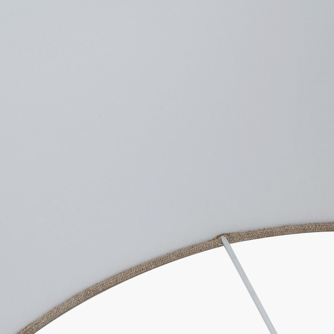 Edward 45cm Brown Linen Cylinder Shade