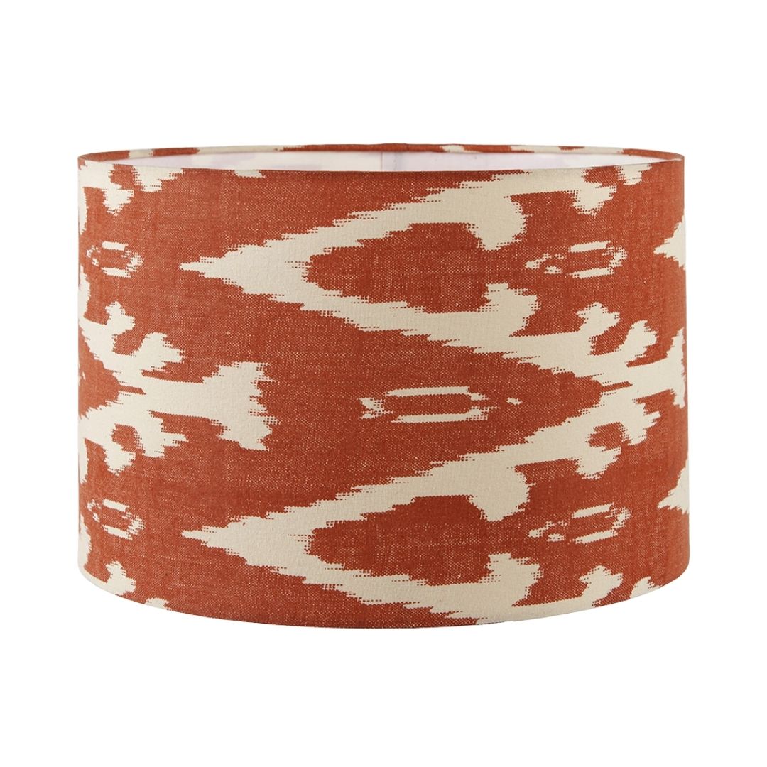 Lars 30cm Cinnamon Ikat Drum Shade