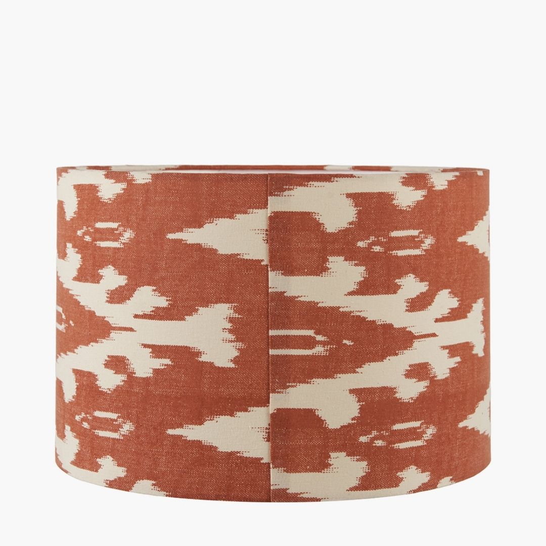Lars 30cm Cinnamon Ikat Drum Shade