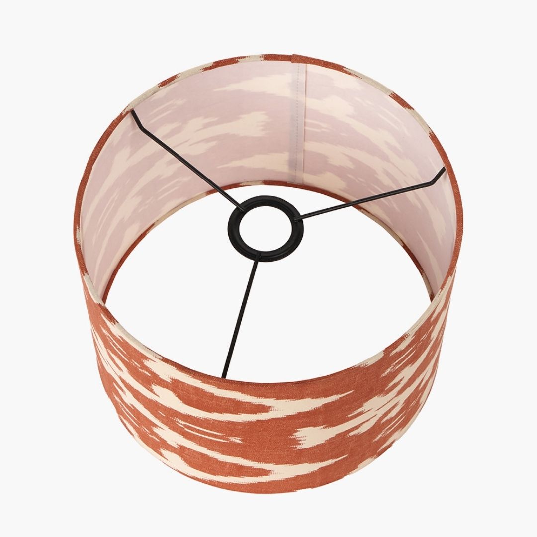 Lars 30cm Cinnamon Ikat Drum Shade