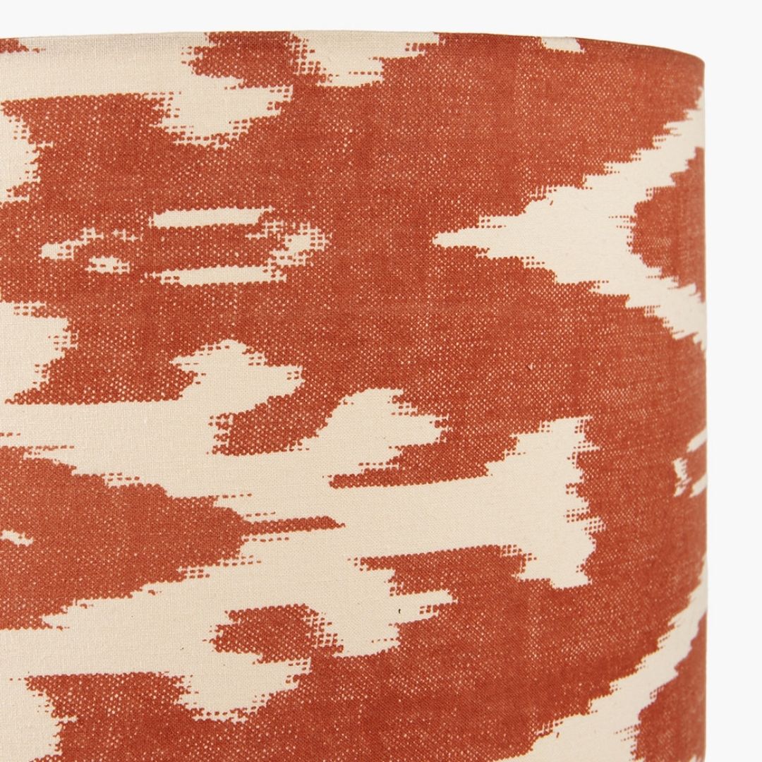 Lars 30cm Cinnamon Ikat Drum Shade