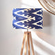 Lars 35cm Blue Ikat Drum Shade