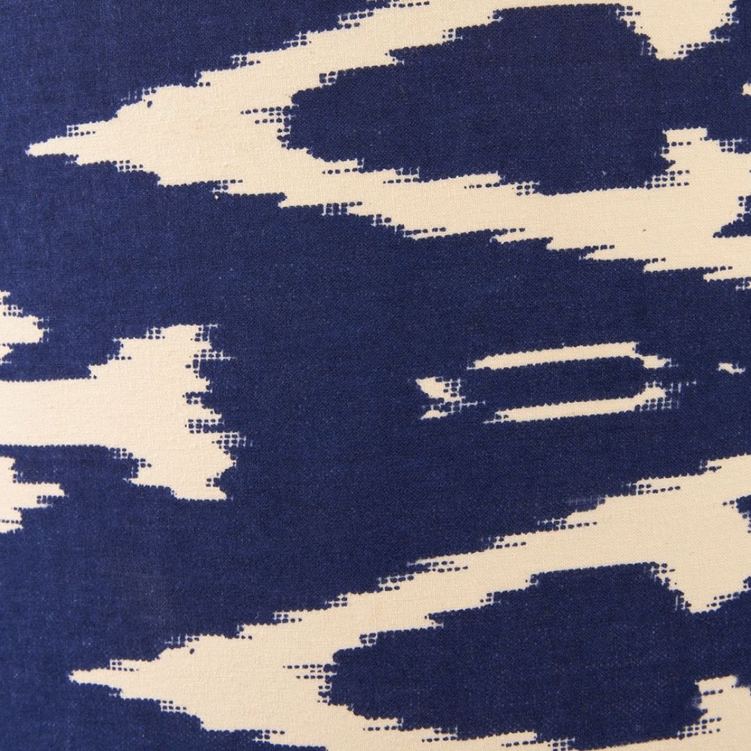 Lars 35cm Blue Ikat Drum Shade