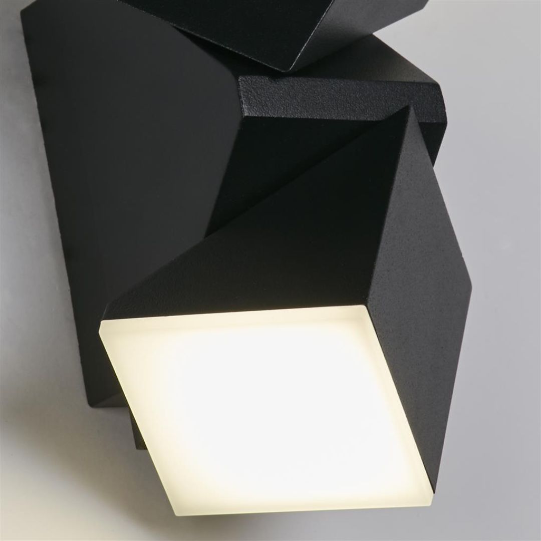 Montana Black LED Outdoor Wall Light