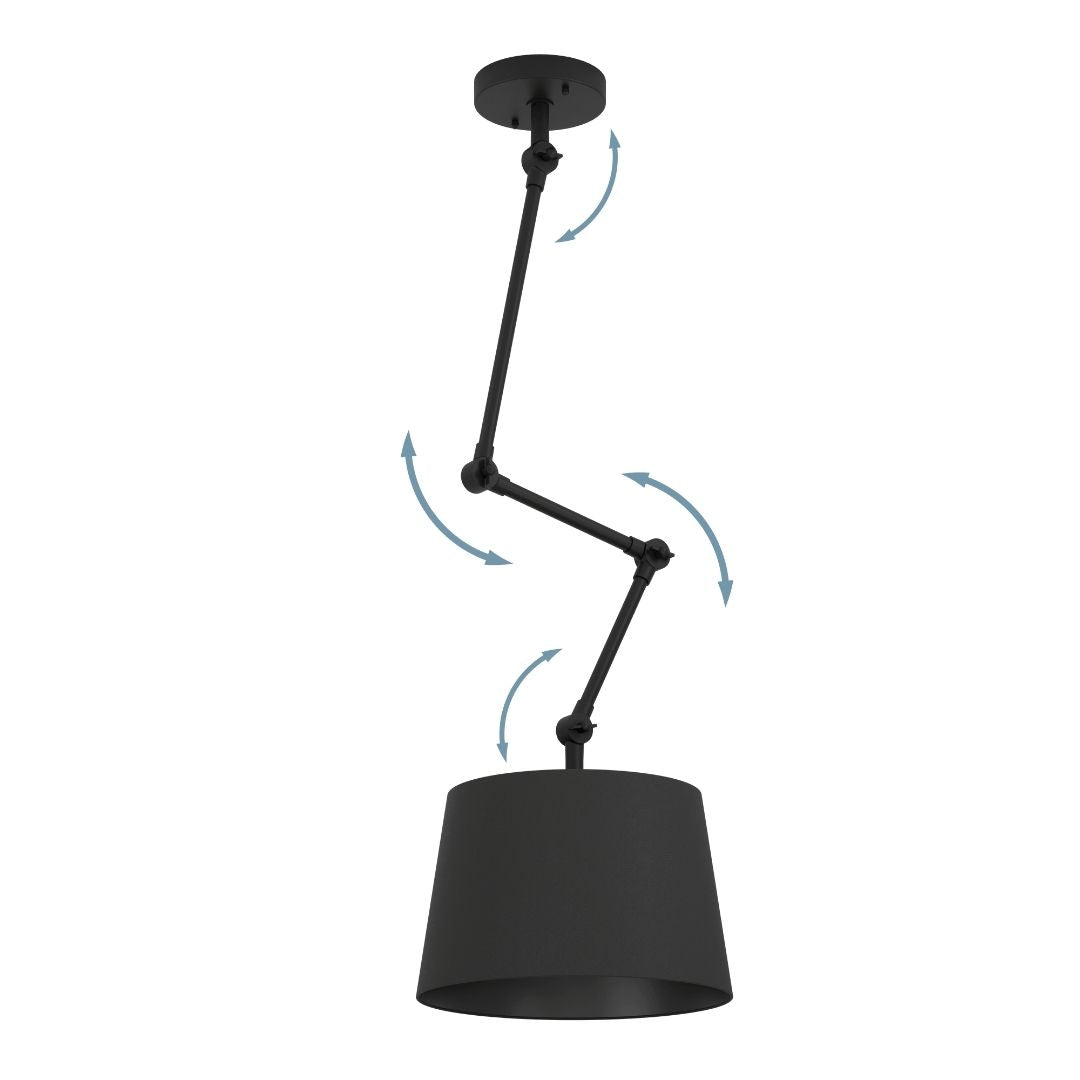 Pistunio Adjustable Black Pendant