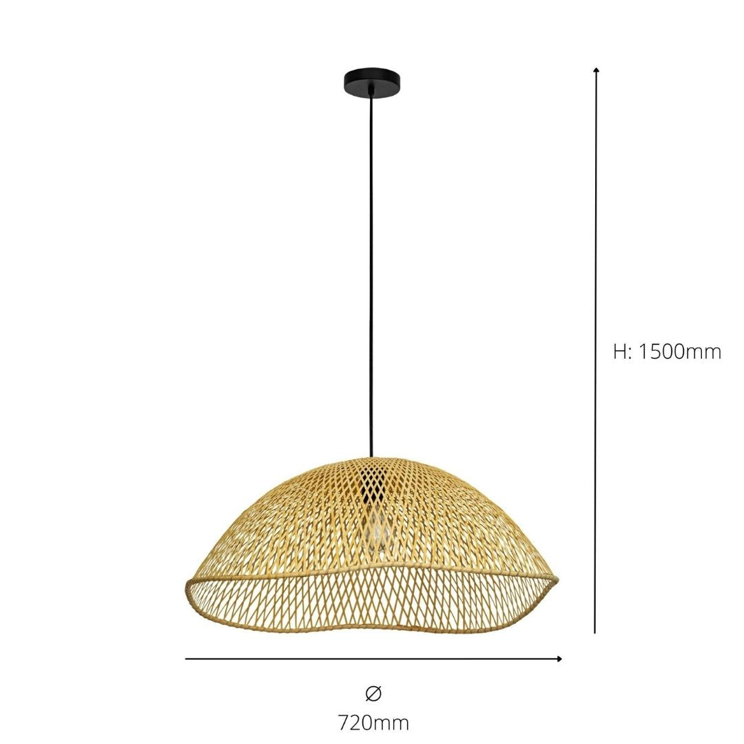 Sambucona Bamboo Pendant Ceiling Light