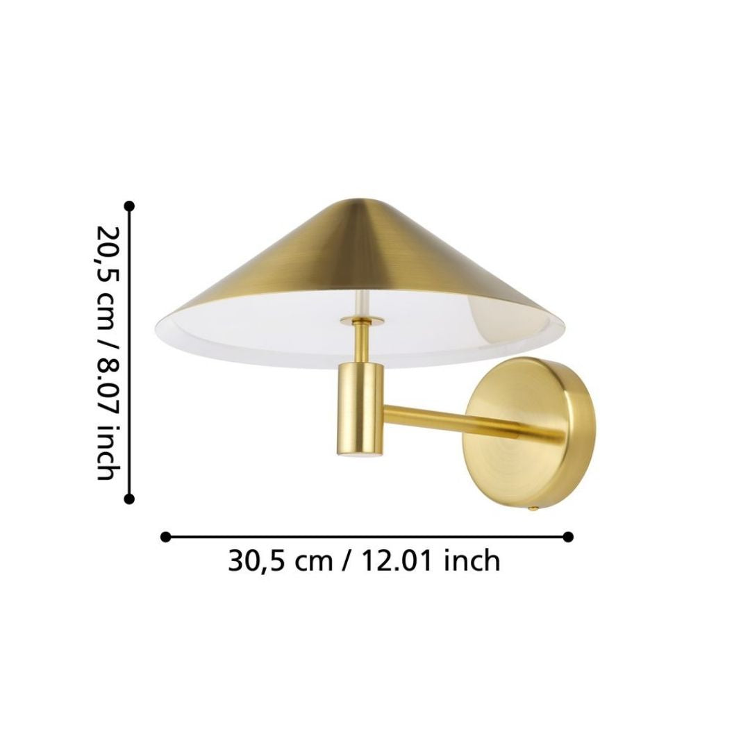 Paraguay Gold LED Wall Light