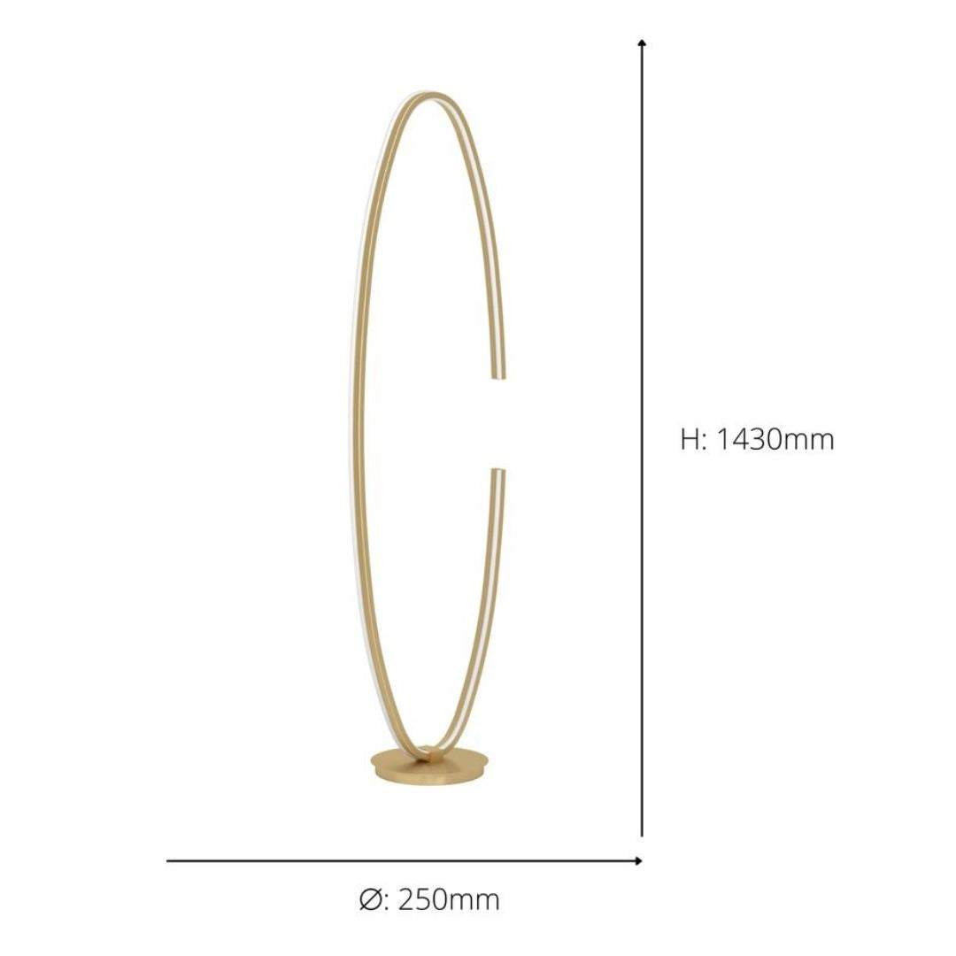 Bogado Gold LED Floor Lamp