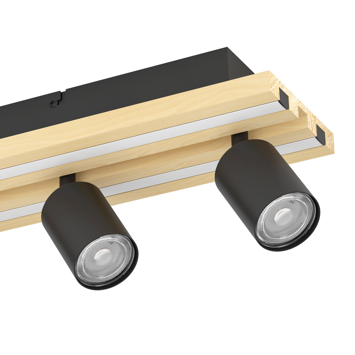 Gesteira 4-Light Black LED Semi-Flush Ceiling Light