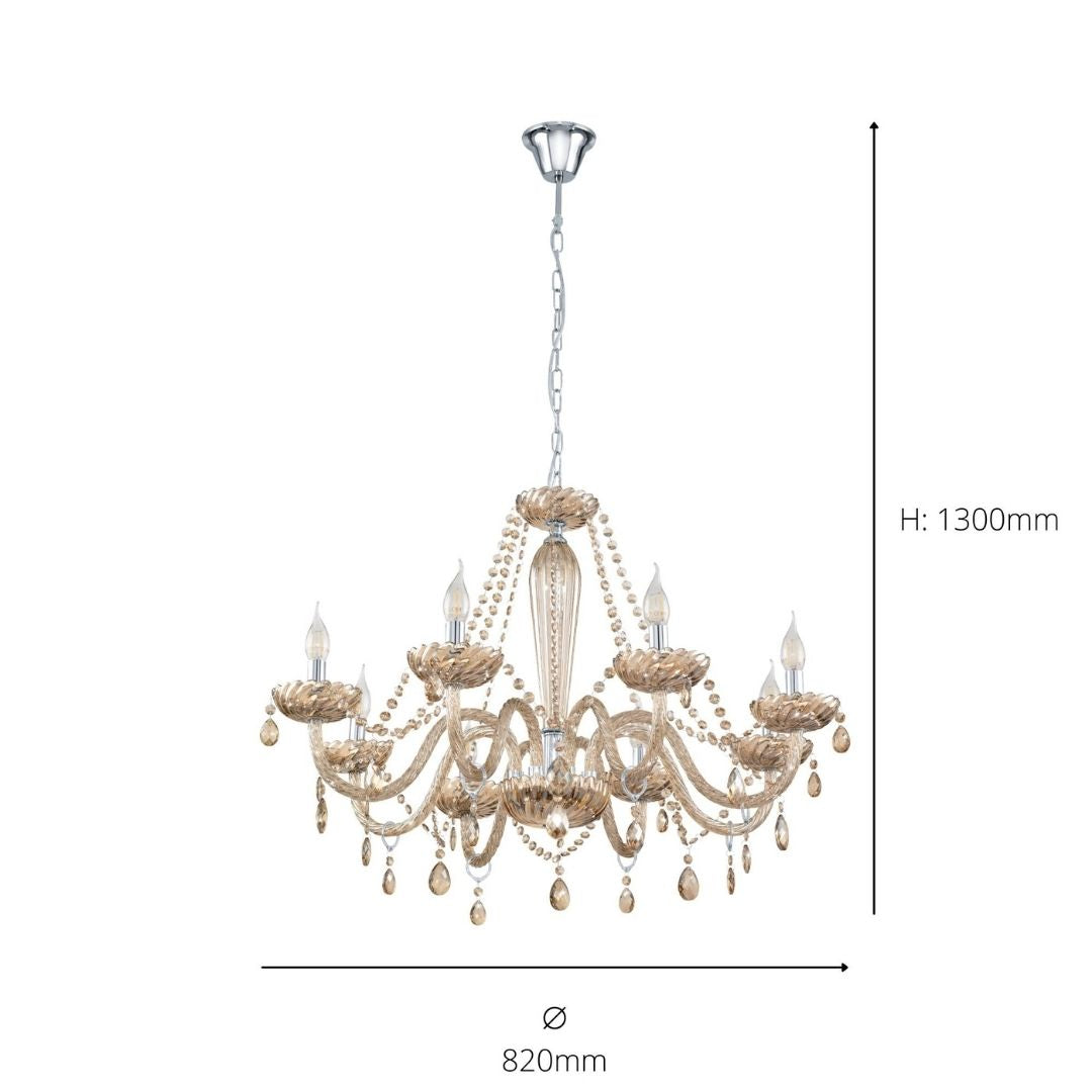 Basilano 8 Light Chandelier