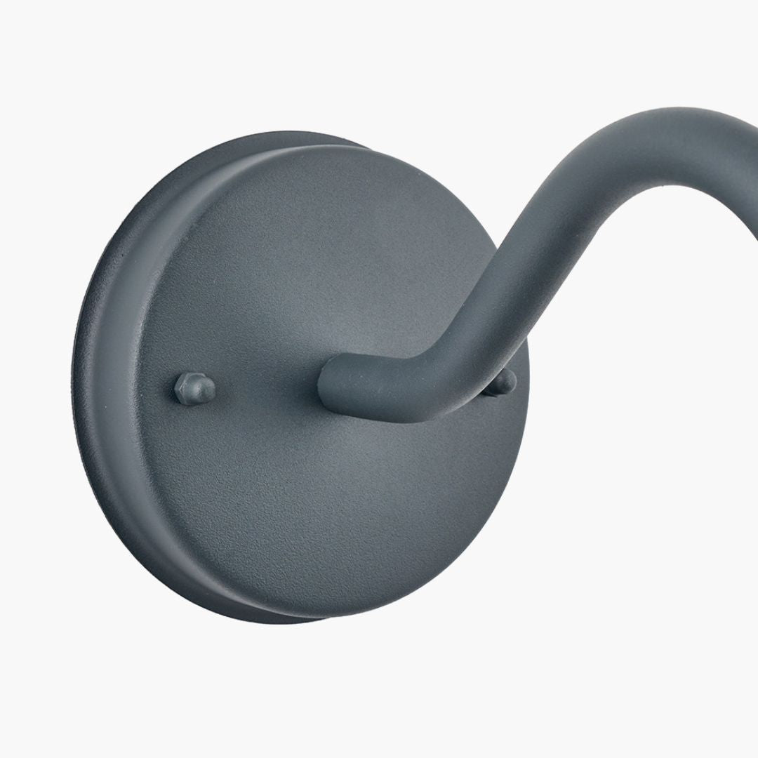 Lilium Outdoor Lantern Wall Light Grey