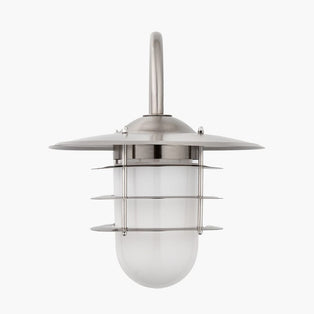 Centauri IP44 Outdoor Wall Light Brushed Steel