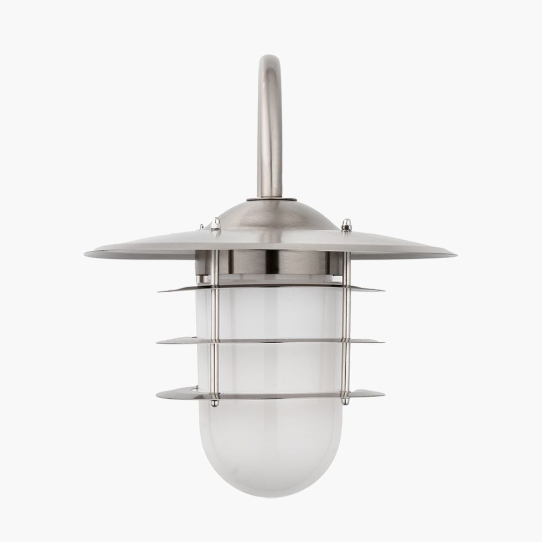 Centauri IP44 Outdoor Wall Light Brushed Steel