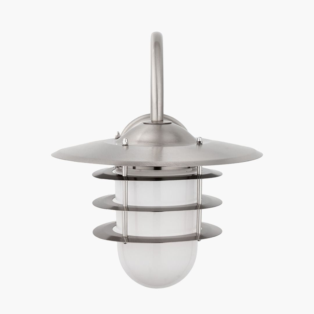 Centauri IP44 Outdoor Wall Light Brushed Steel