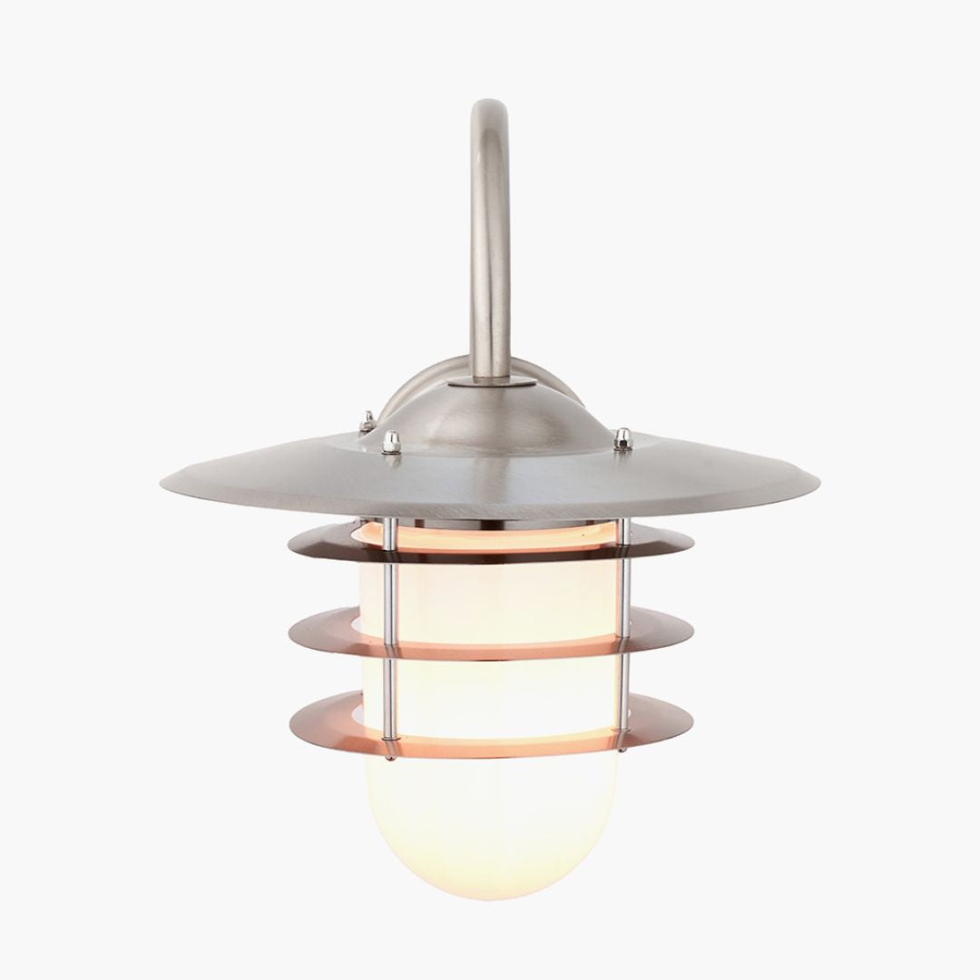Centauri IP44 Outdoor Wall Light Brushed Steel