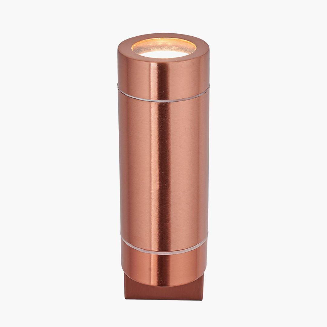 Lantana Copper Outdoor Up/Down PIR Wall Light