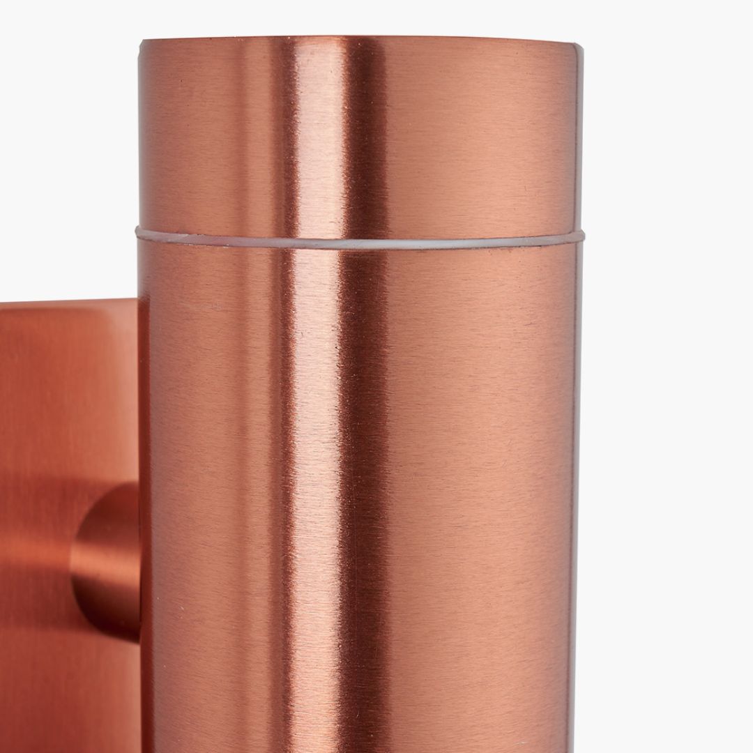 Lantana Copper Outdoor Up/Down PIR Wall Light