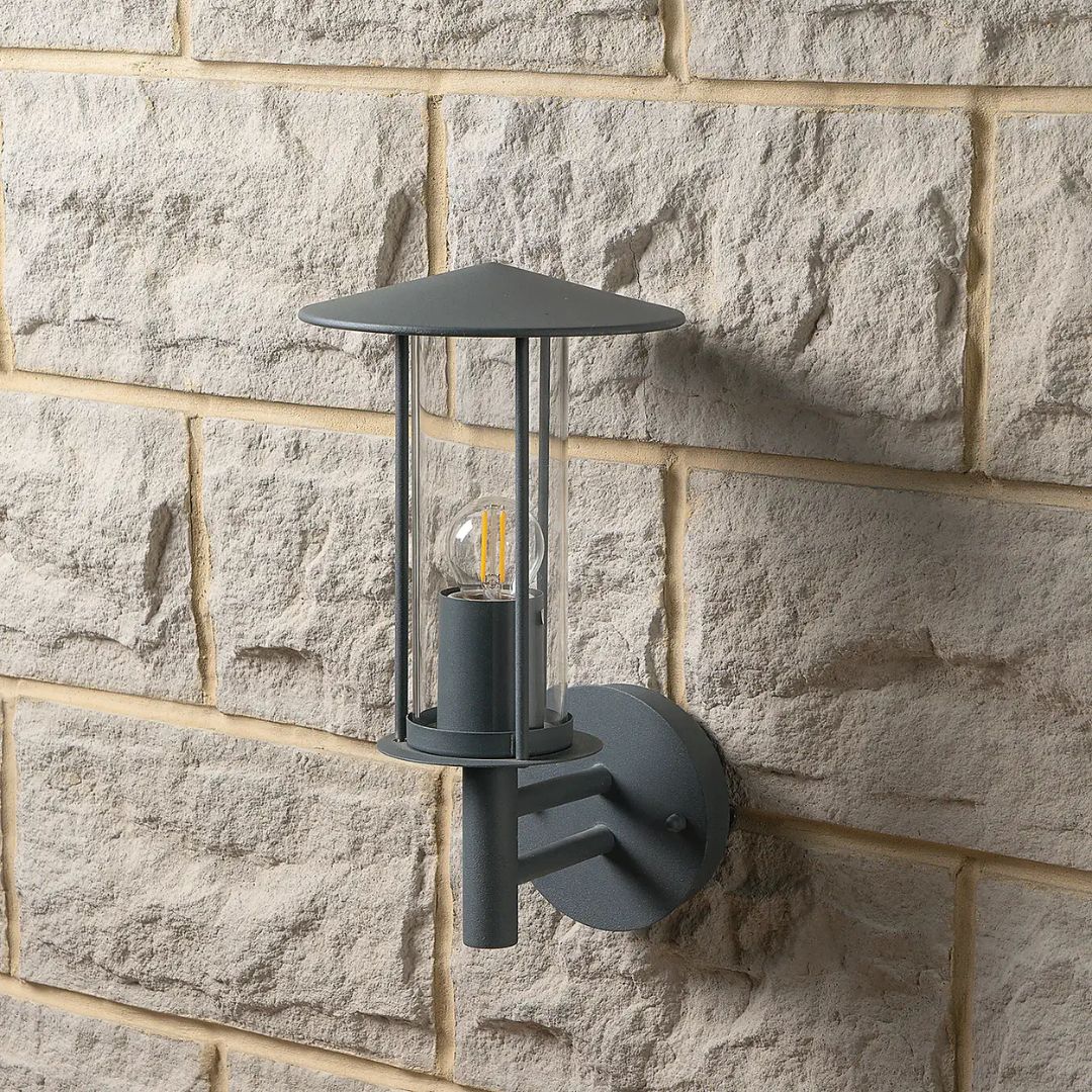 Myosotis PIR Outdoor Wall Light Grey