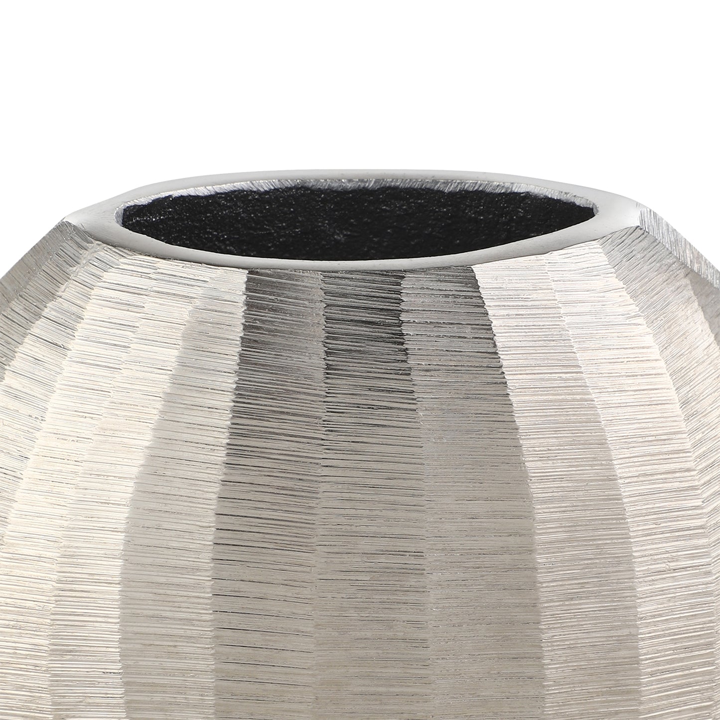 Abucay Silver Oval Vase