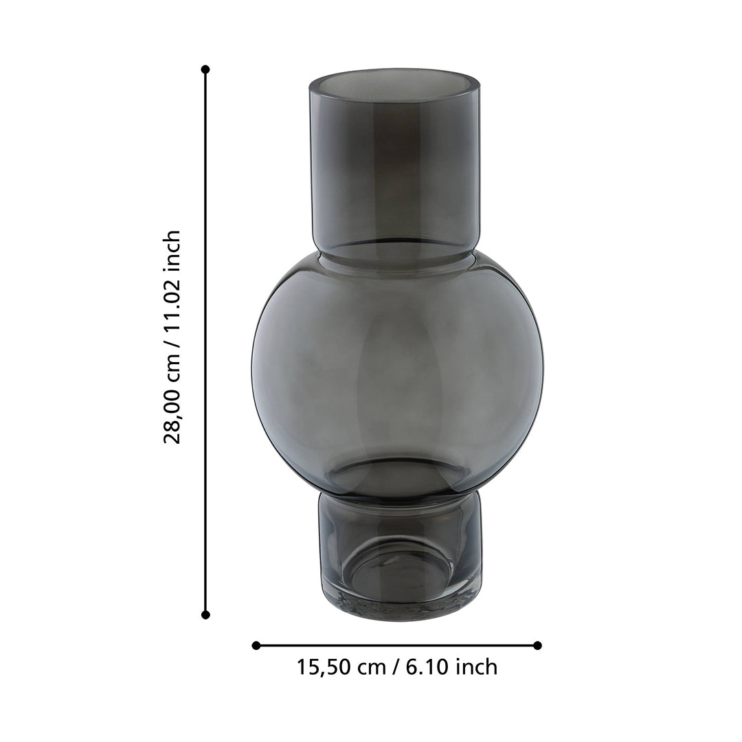 Ampitabe Round Grey Vase