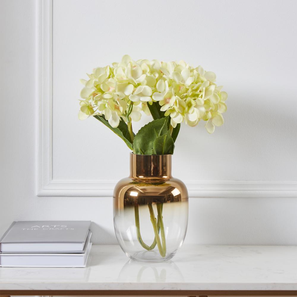 Siranana Gold and Glass Vase