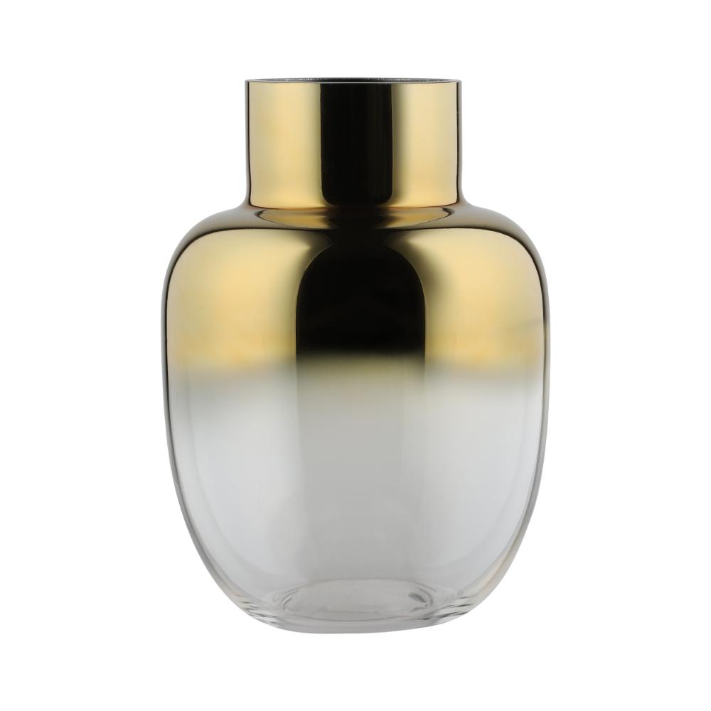 Siranana Gold and Glass Vase