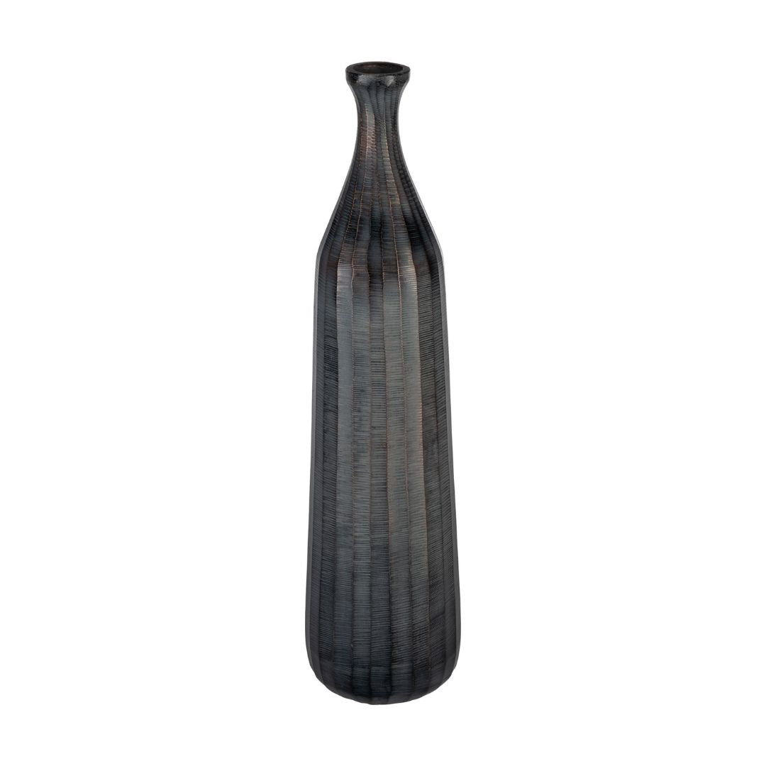 Dark Grey Bottle Vase 450 x 115mm