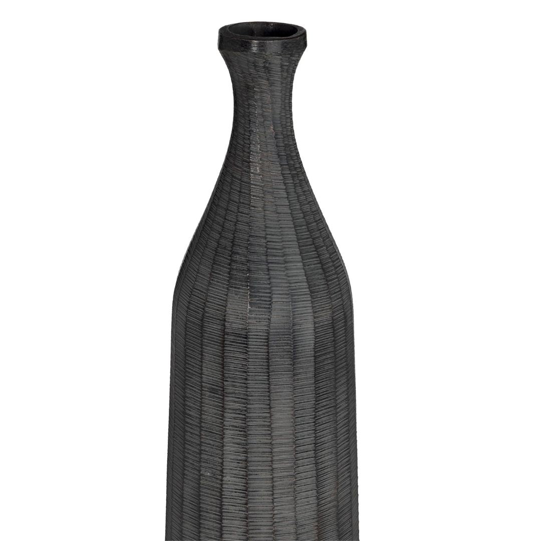 Dark Grey Bottle Vase 450 x 115mm