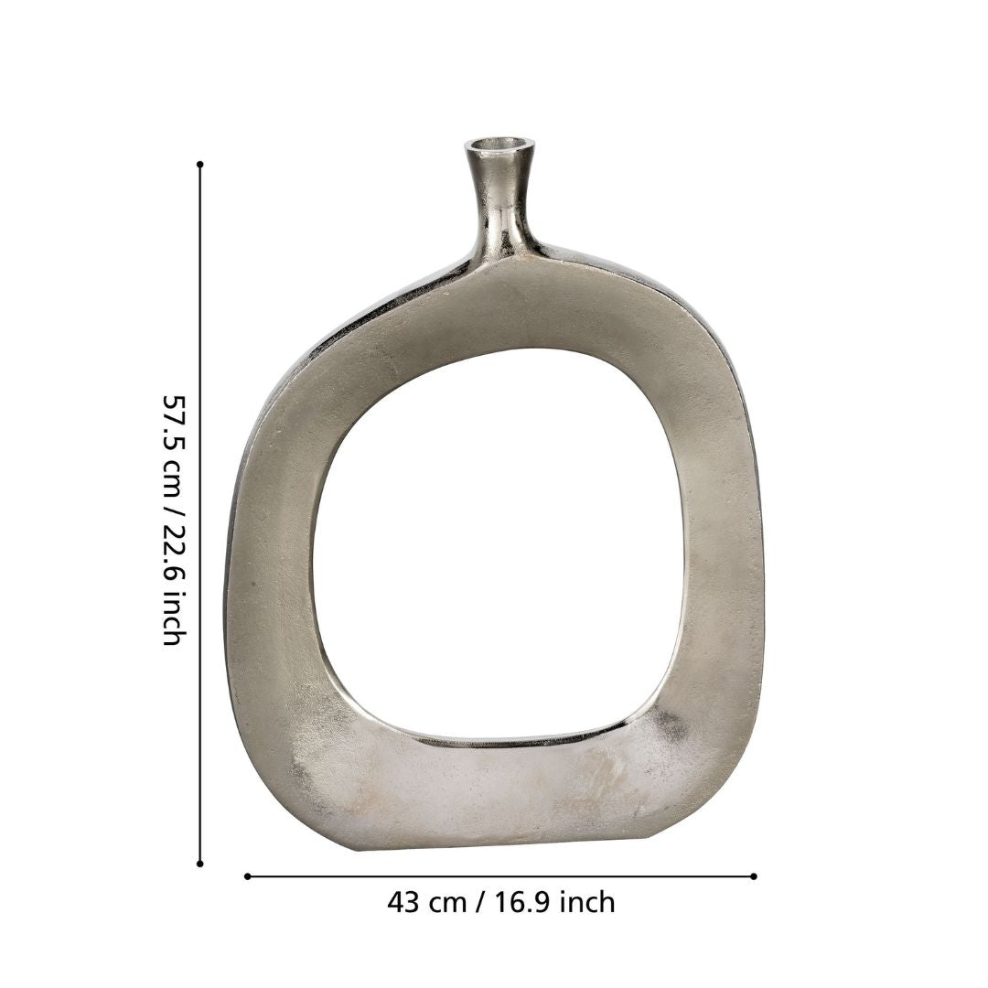 Ankarefo Round Silver Vase