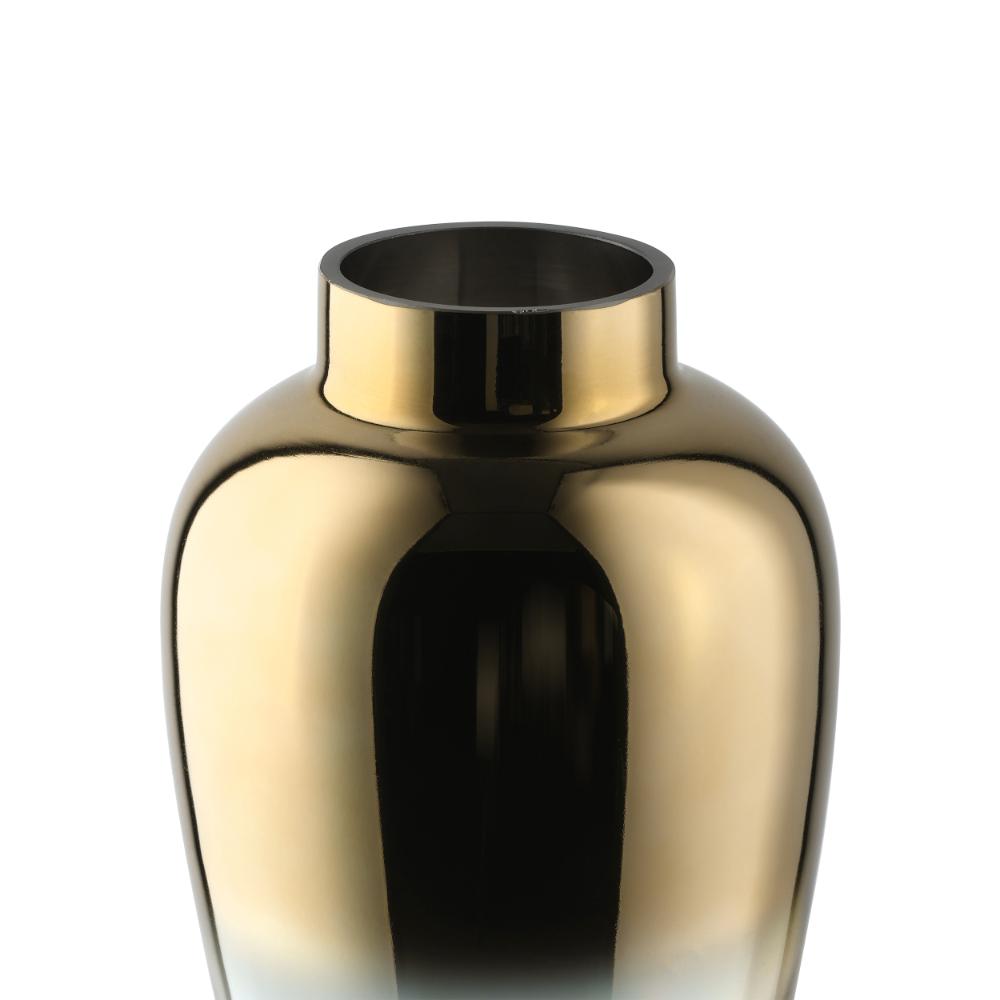 Kenyasi Gold Glass Vase
