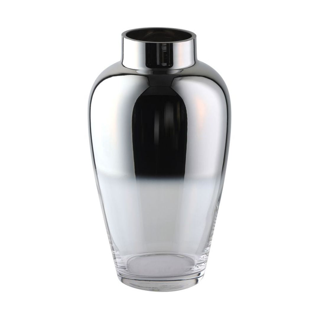 Kenyasi Silver Glass Vase