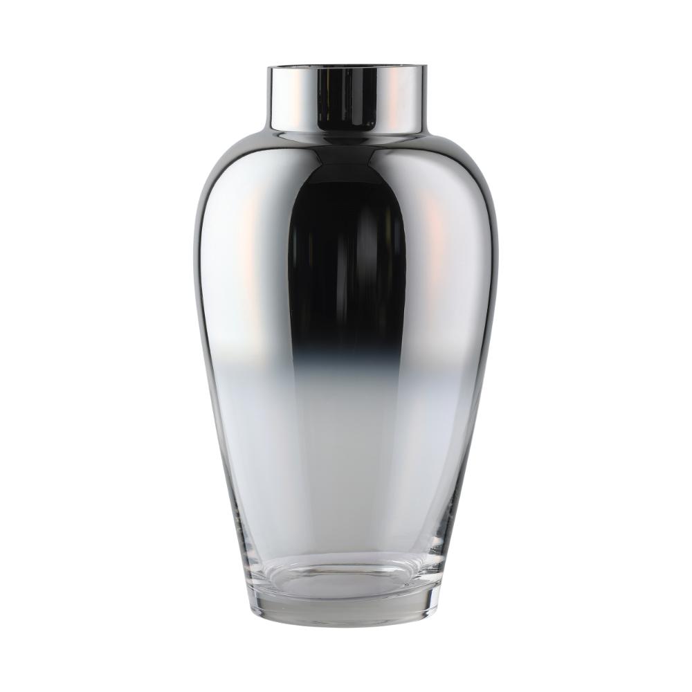 Kenyasi Silver Glass Large Vase