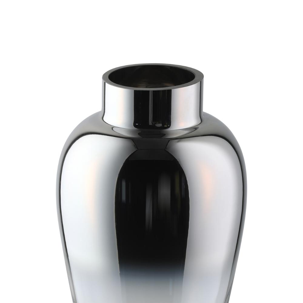 Kenyasi Silver Glass Large Vase