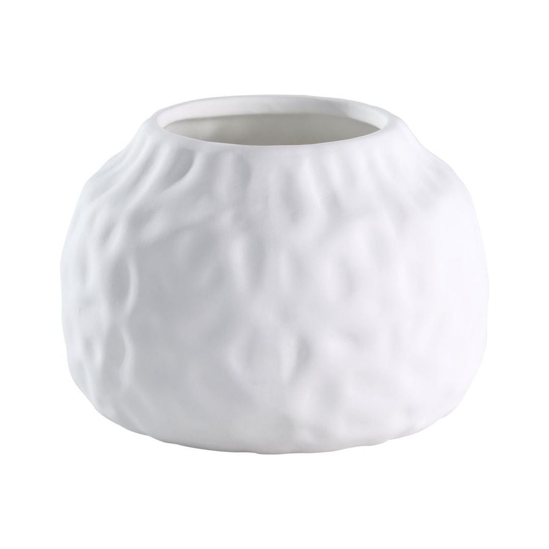 Lovran White Ceramic Vase Large