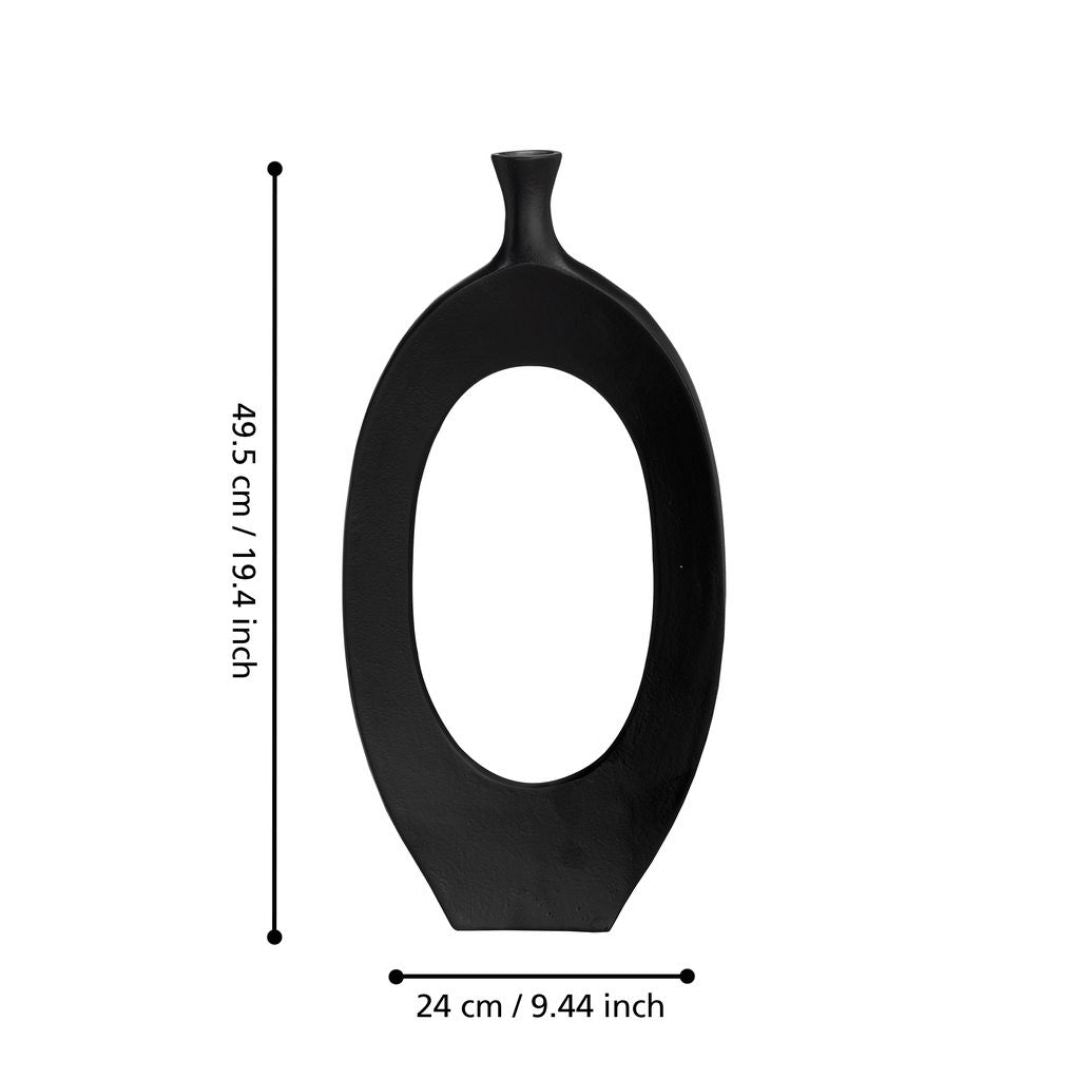 Ankarefo Tall Black Vase Medium