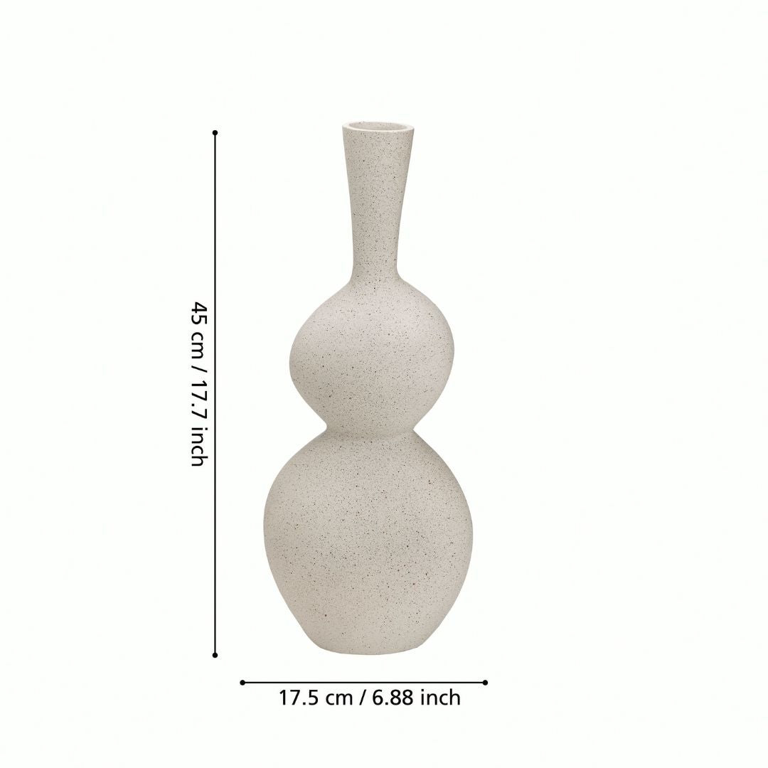 Prush Cream Vase 450 x 175mm