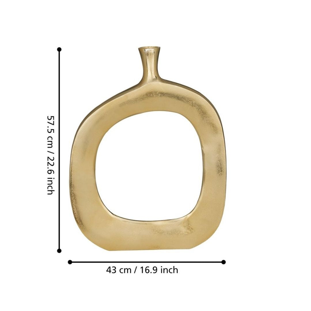 Ankarefo Round Gold Vase Large
