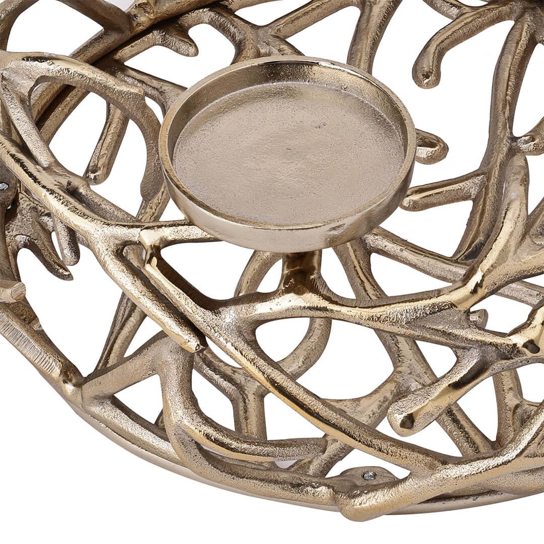 Oroquieta Gold Multi Candle Holder