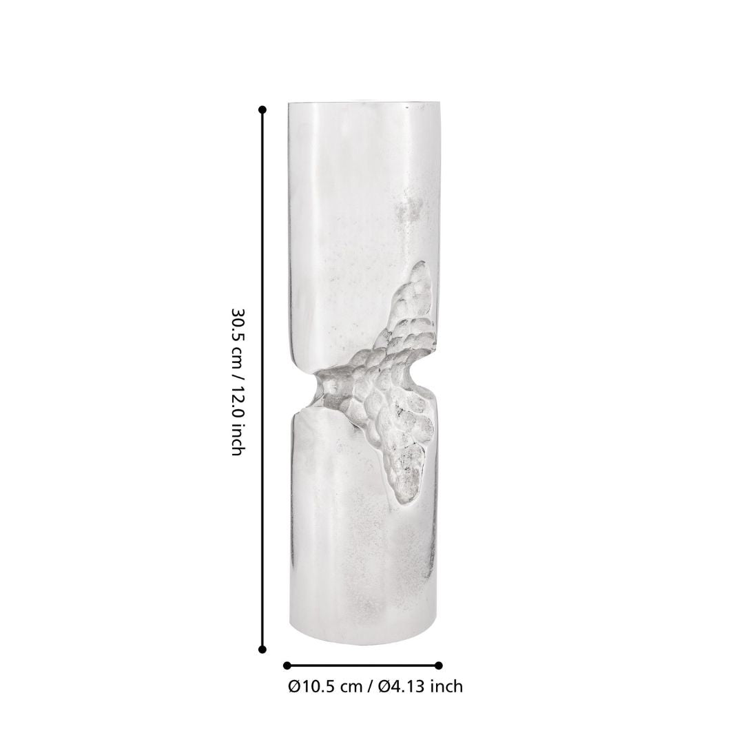 Sibuco Silver Candle Holder 305 x 105mm