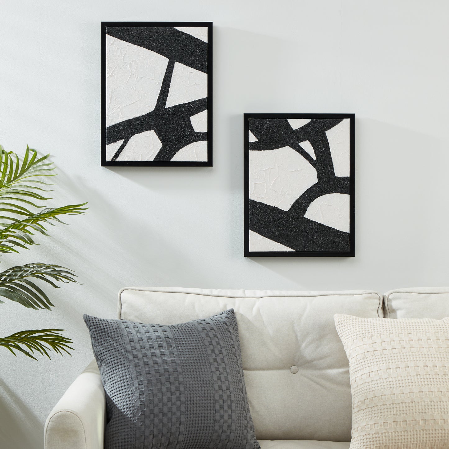 Roberval 2 Set Canvas in Black and White