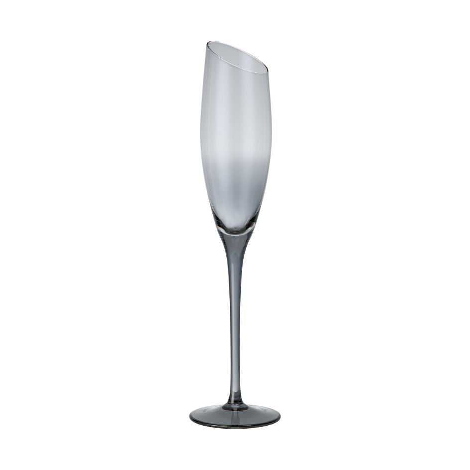Champagne Flute with Angled Rim