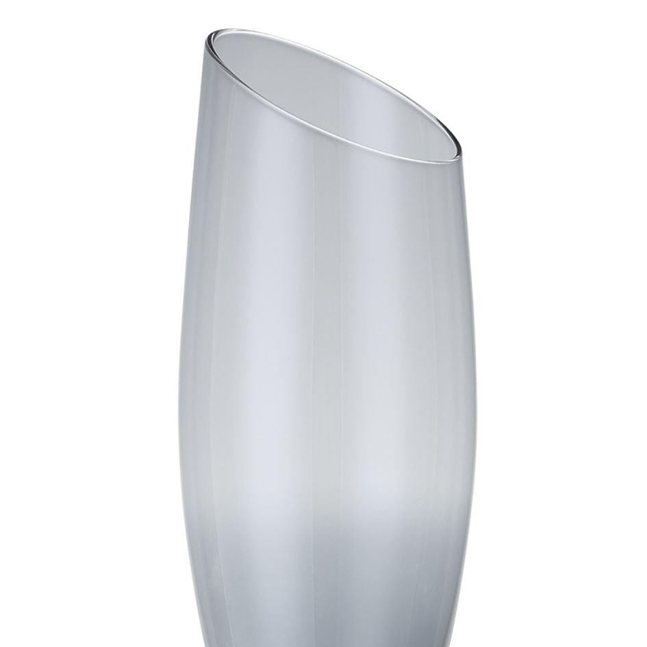 Champagne Flute with Angled Rim
