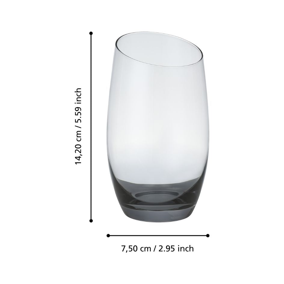 Grey Tinted Water Glass