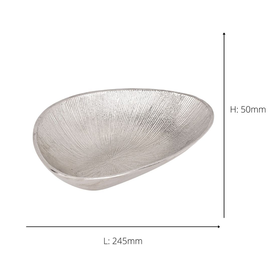 Nickel Decorative Bowl 245 x 175mm