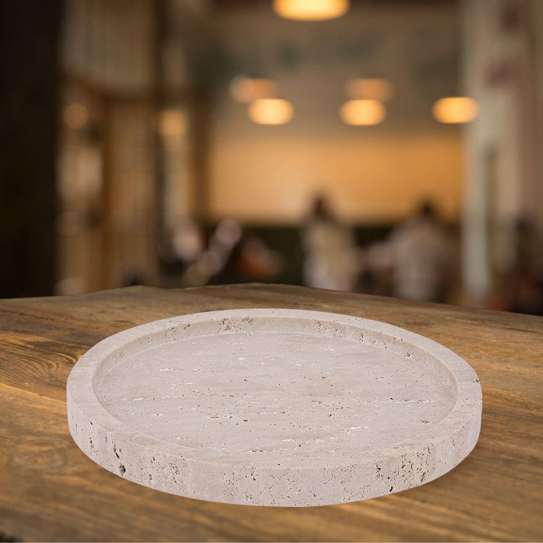 Beige Wooden Decorative Tray 250 x 250mm