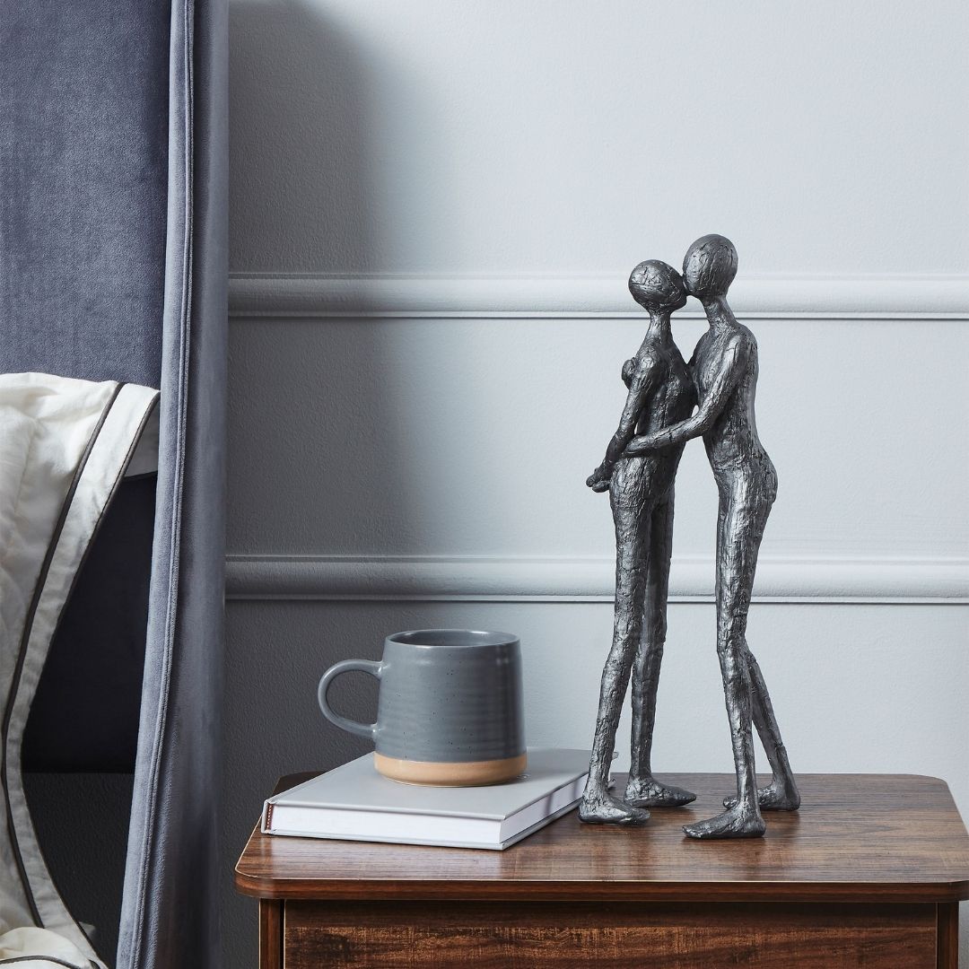Couple Kissing Metal Ornament