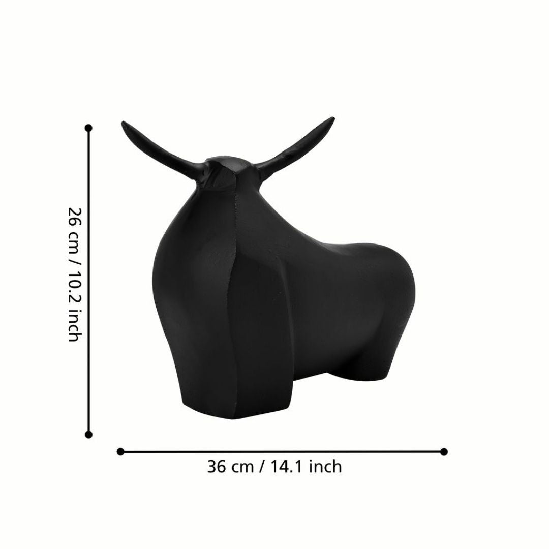 Jagna Black Bull Ornament Large
