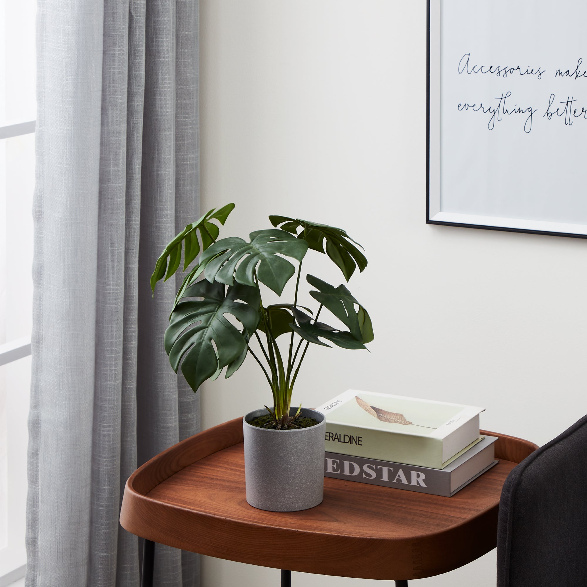 fake swiss cheese plant Artificial Monstera Swiss Cheese Plant – Pagazzi